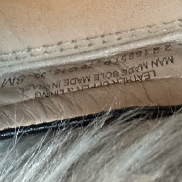 TORY BURCH 8M Melinda Ballet Flats Black Tumbled Leather Gold Logo Womens Shoes - Picture 8 of 9